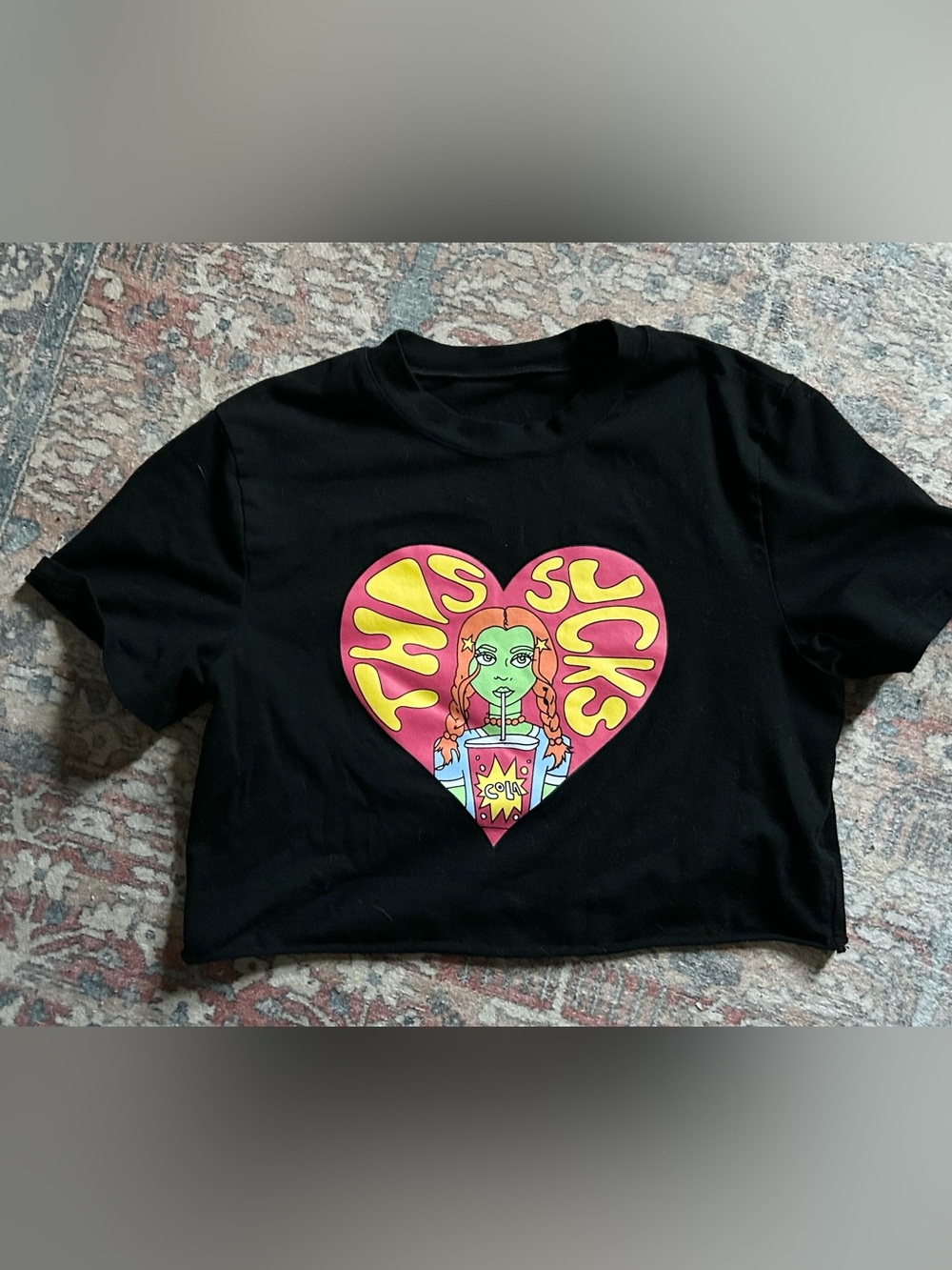 Alien Girl This Sucks Graphic Baby Tee